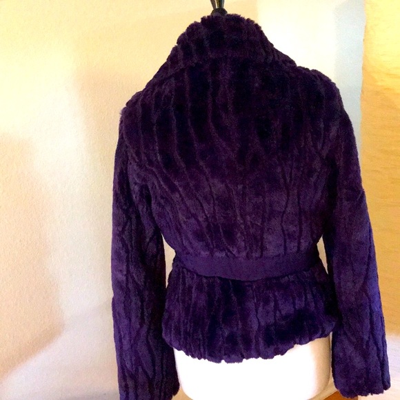 Purple fur coat - Picture 2 of 3